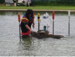 Dave 'Stavros' Jones catches the tug Maycock at Wicksteed Park 2011.
